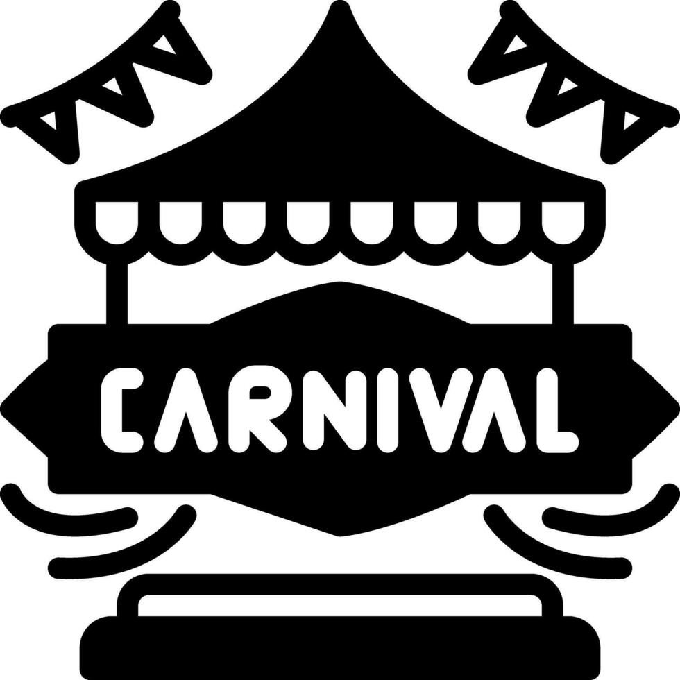 sólido ícone para carnaval vetor