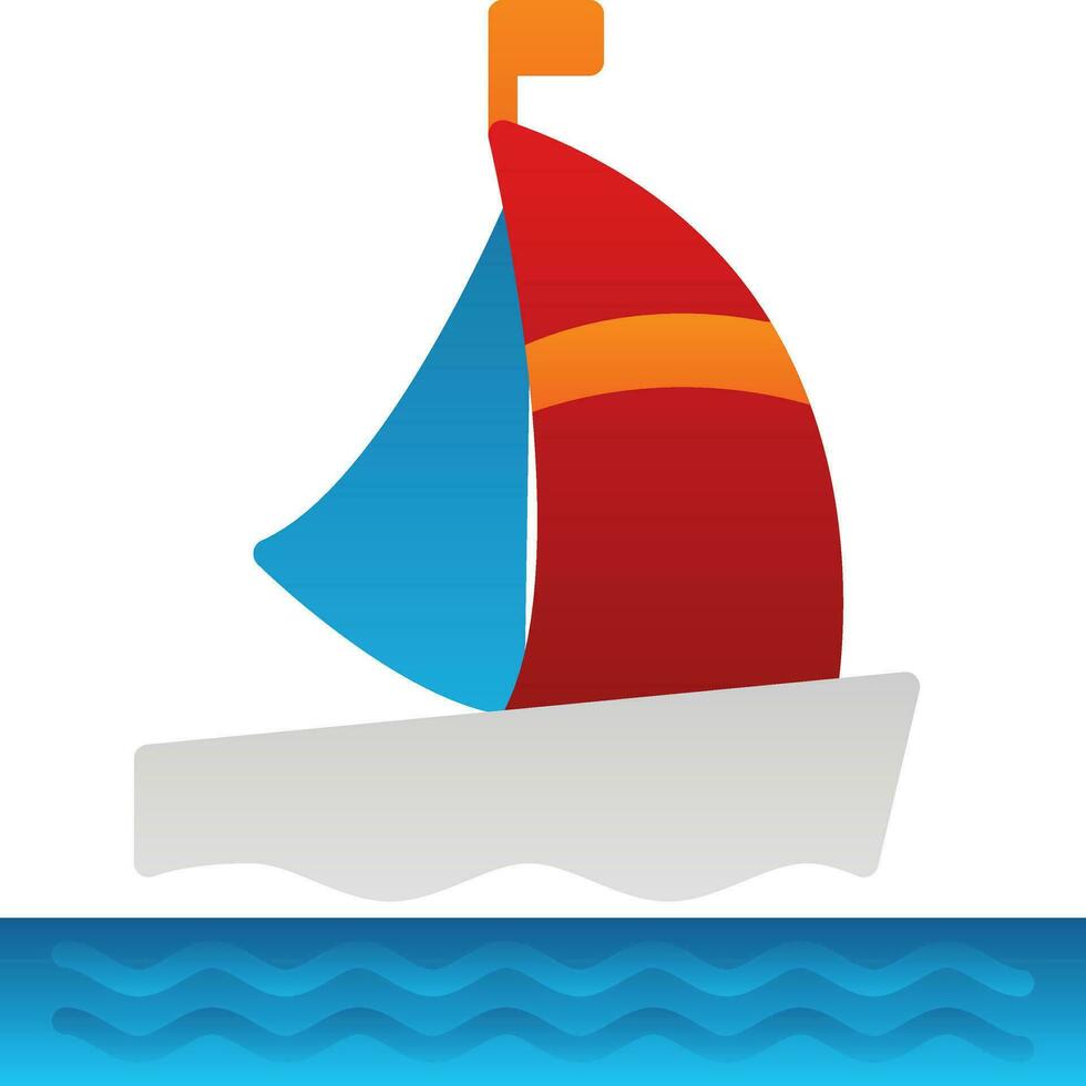 design de ícone de vetor de barco