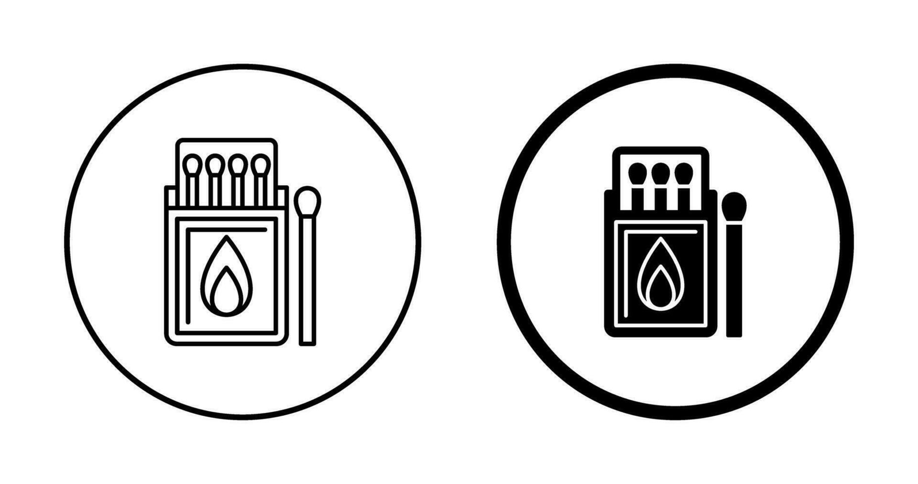 ícone de vetor de caixa de fósforos