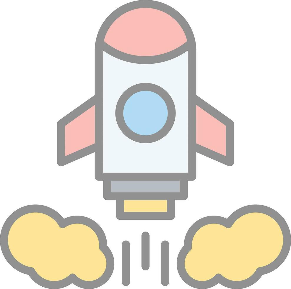 foguete lançamento vetor ícone Projeto