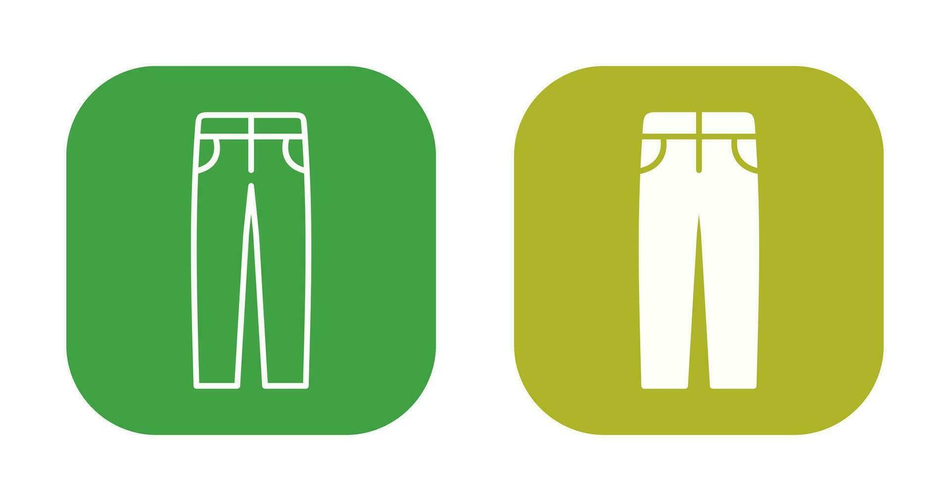 ícone de vetor de calças masculinas