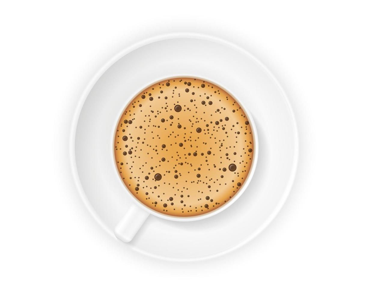 xícara de café ilustração vetorial de estoque isolada no fundo branco vetor