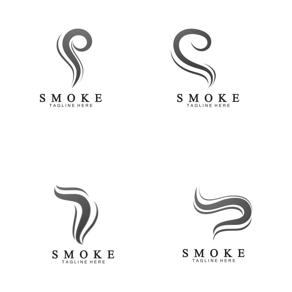 ilustração do logotipo do ícone de fumaça de vapor vetor