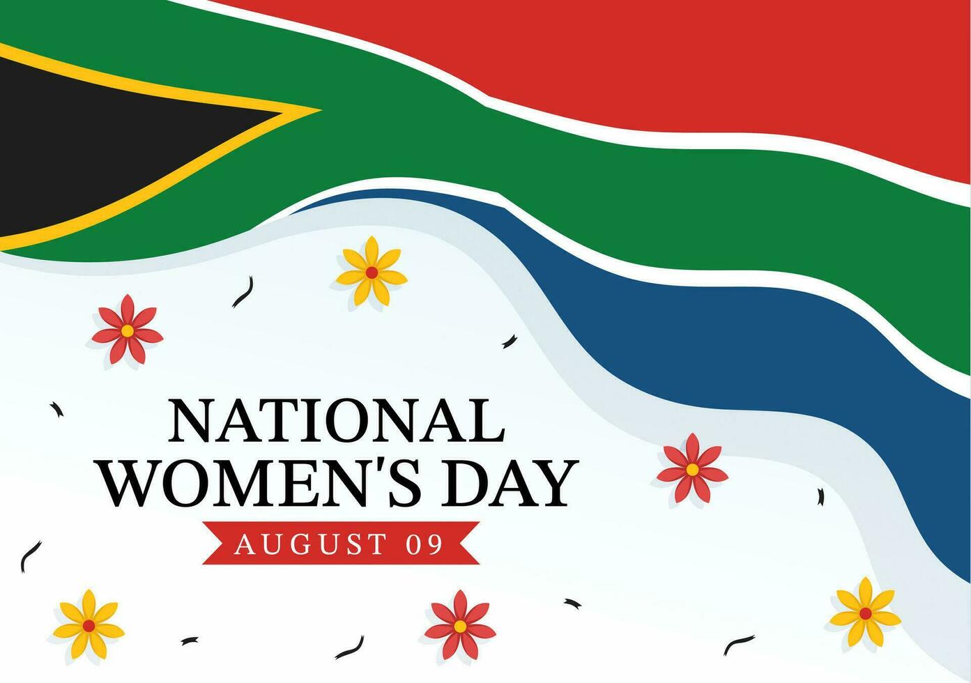 feliz mulheres África dia celebração vetor ilustração com étnico Preto mulher e africano bandeira dentro plano desenho animado mão desenhado aterrissagem página modelos