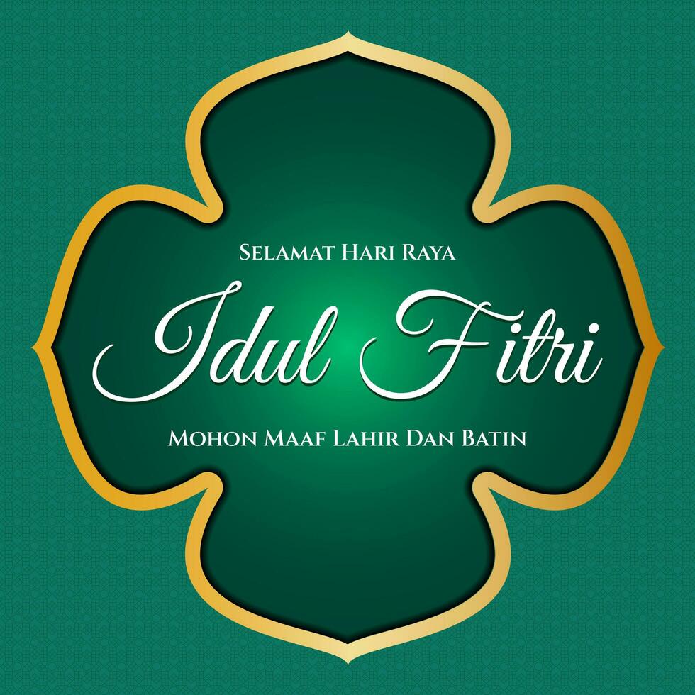 Selamat hari raya idul fitri cumprimento fundo vetor ilustração