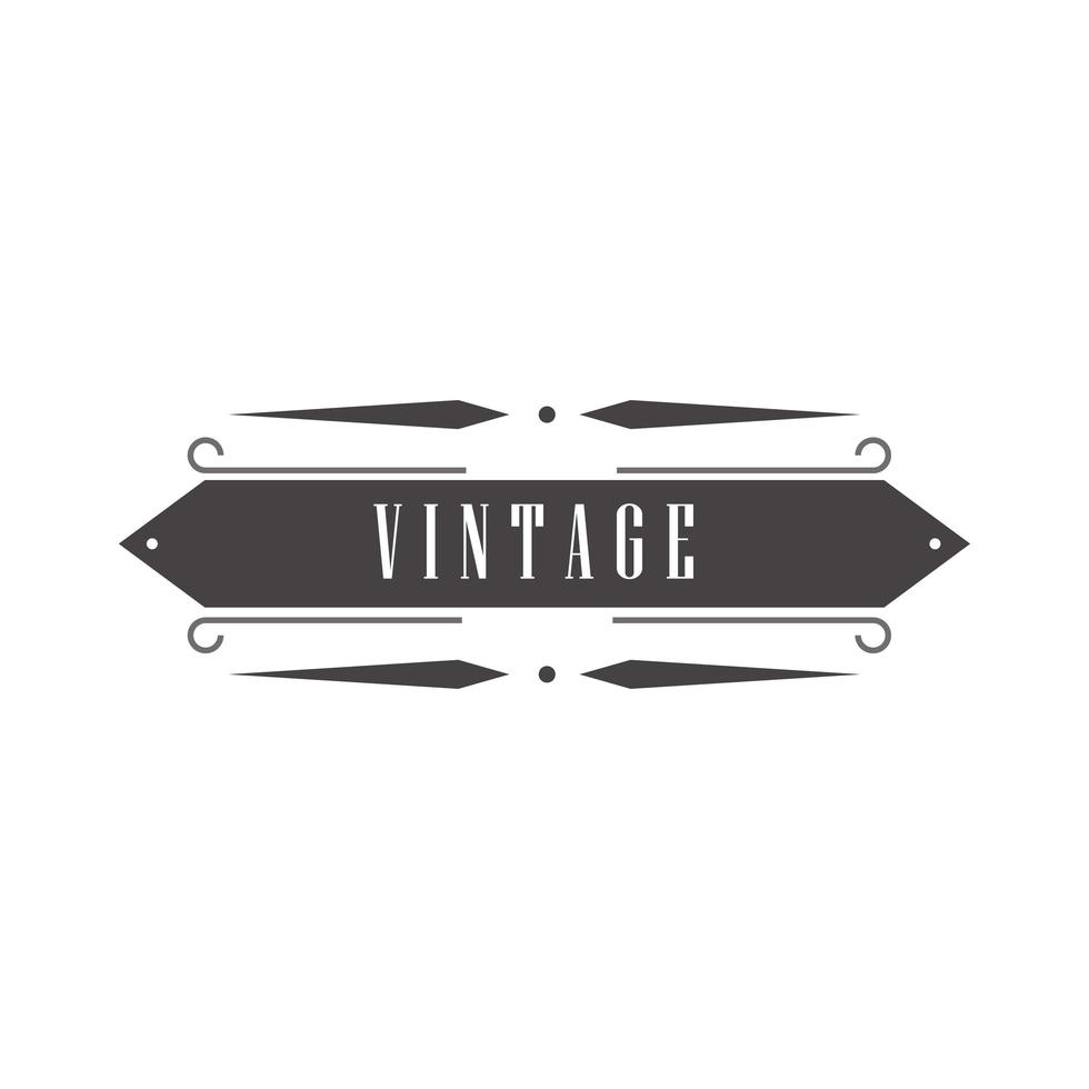 design divisor vintage vetor