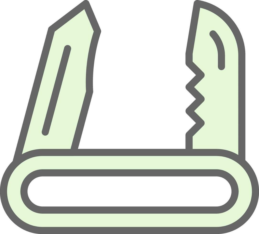 design de ícone vetorial de canivete suíço vetor