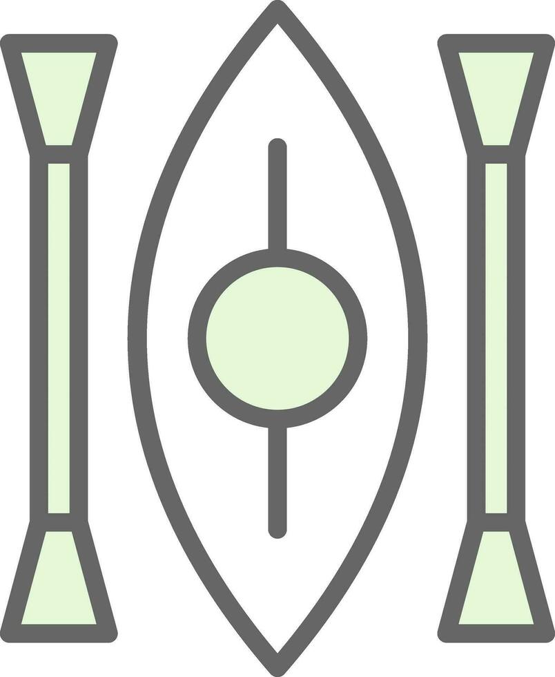 design de ícone de vetor de caiaque