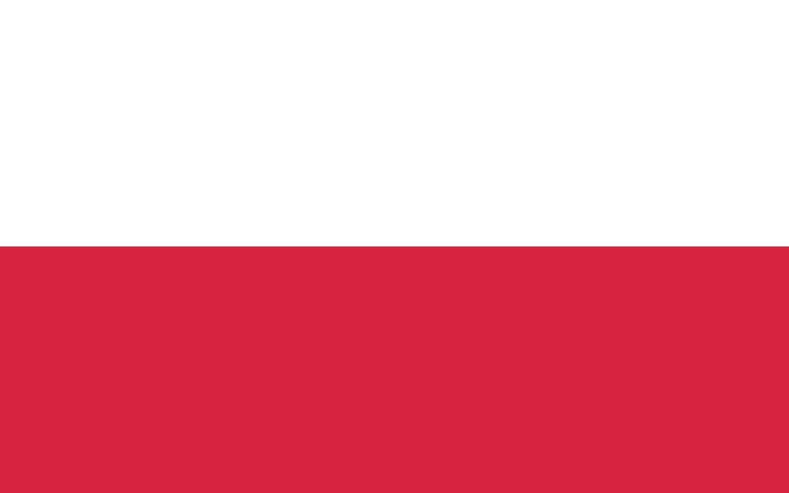 polônia oficialmente bandeira vetor