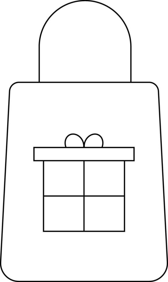 ilustração do compras ou presente saco dentro plano estilo. vetor