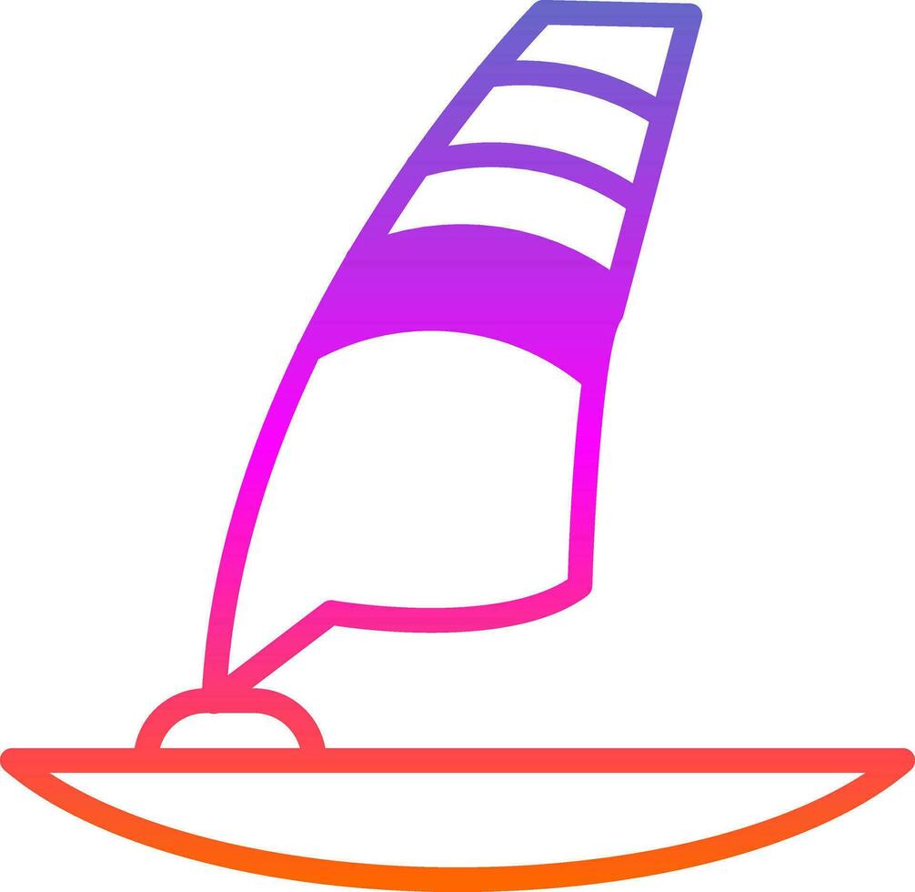 design de ícone de vetor de windsurf