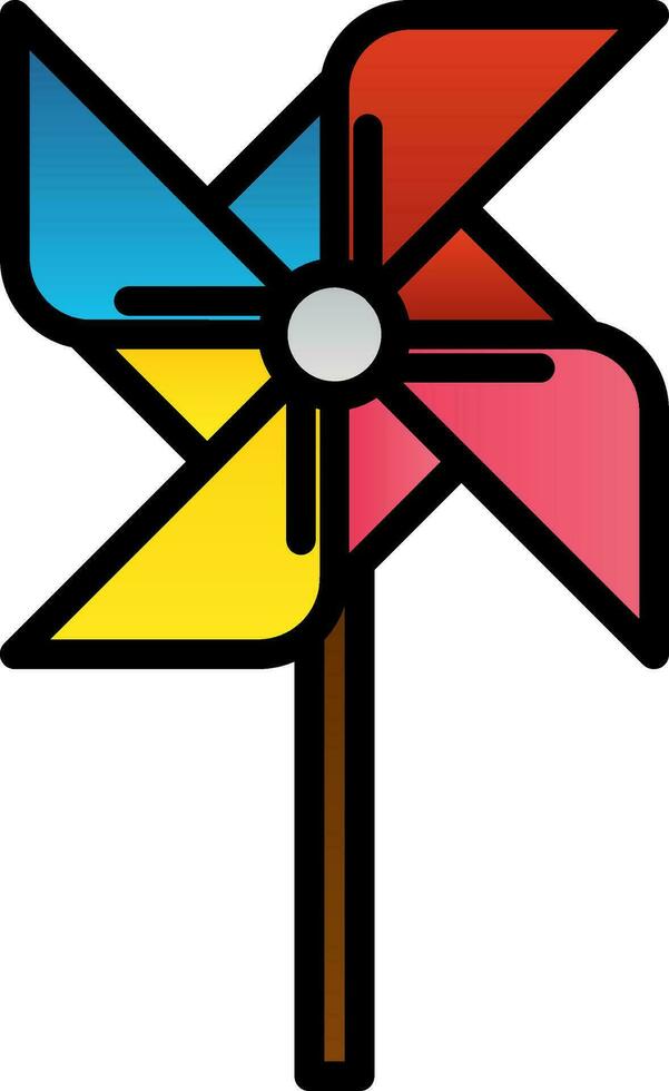 design de ícone de vetor de cata-vento