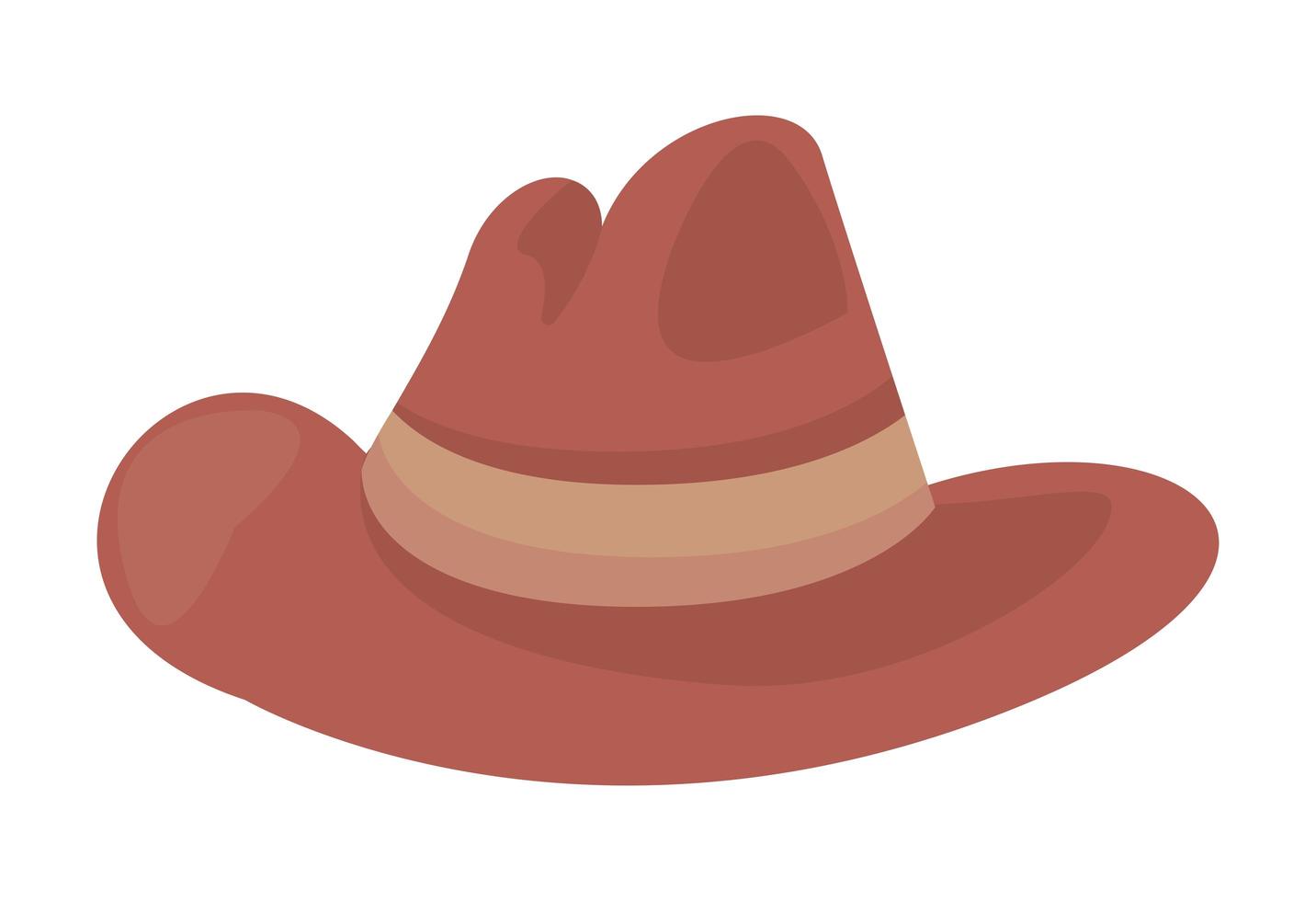 chapéu vermelho elegante vetor
