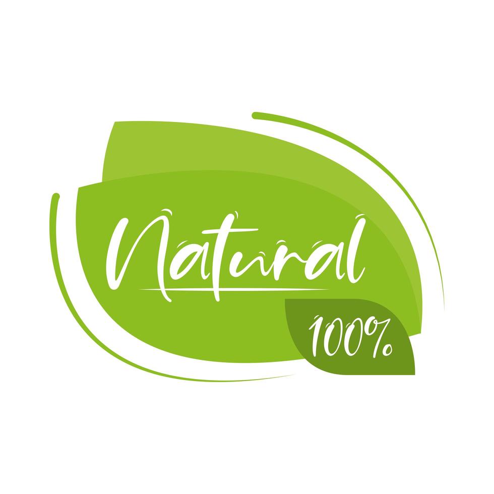 etiqueta de produto natural vetor