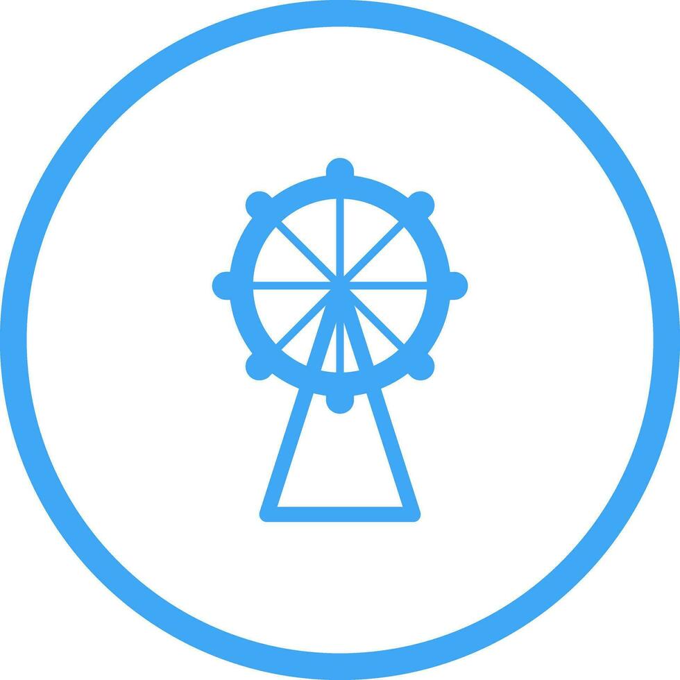ícone de vetor de roda gigante