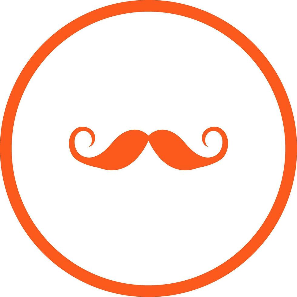 ícone de vetor de bigode