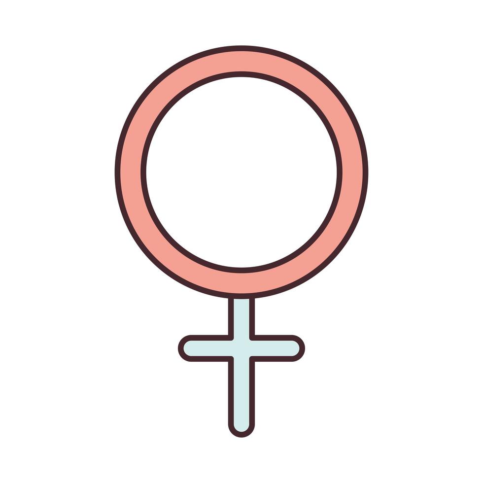 signo de gênero feminino vetor