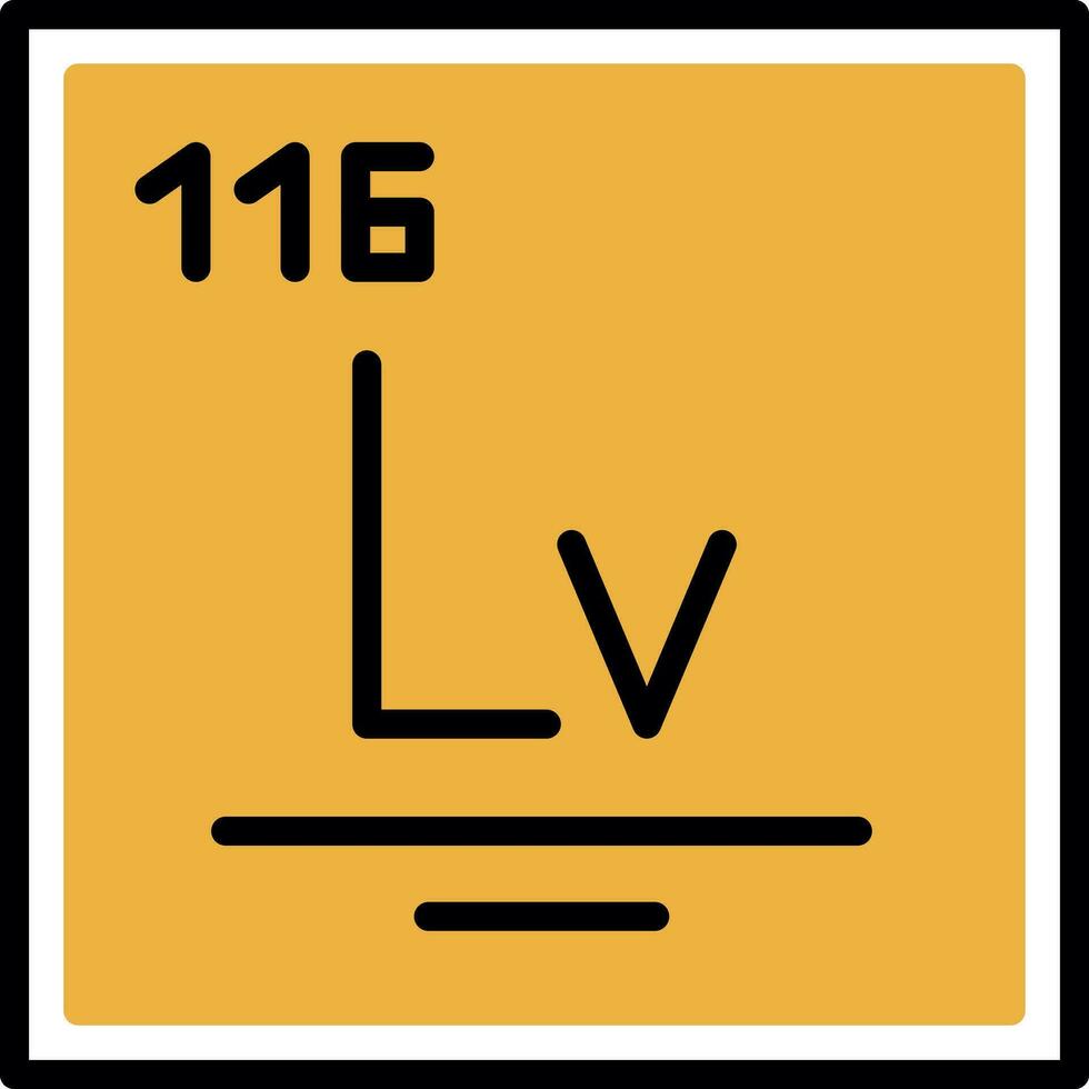 Livermorium vetor ícone Projeto