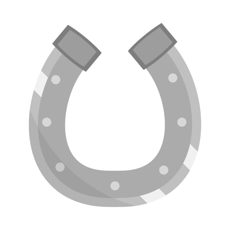 ícone de ferradura de aço vetor