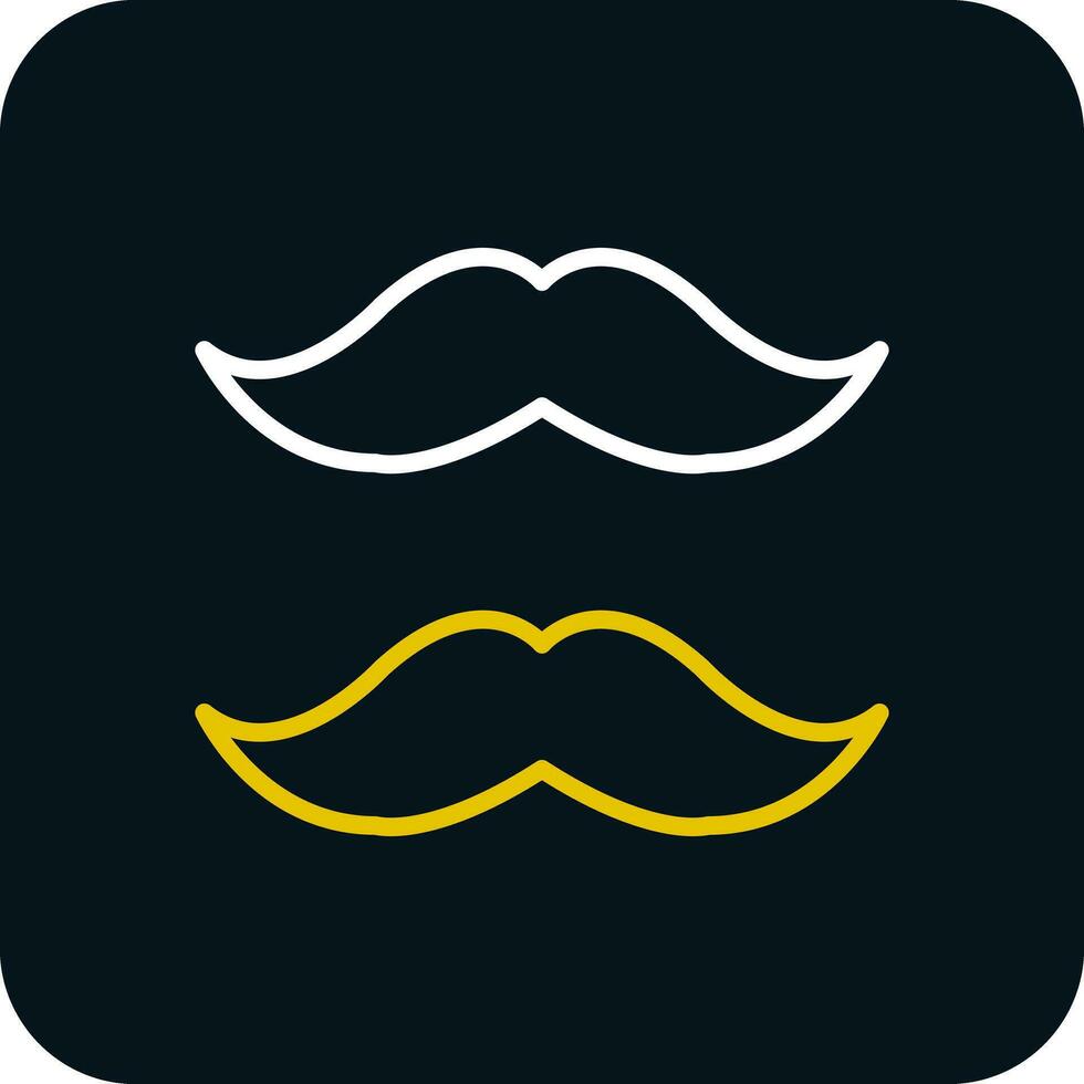 design de ícone de vetor de bigode