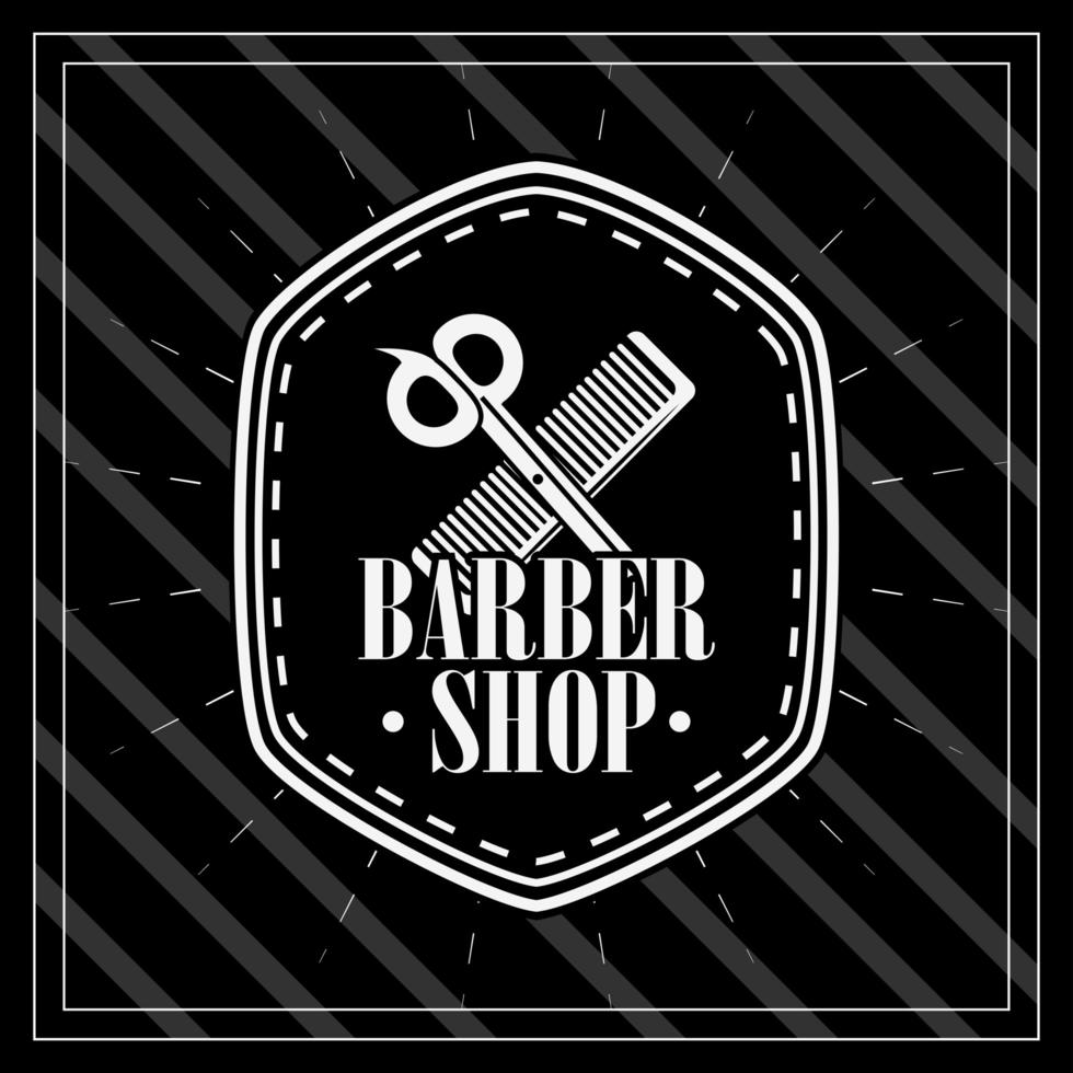 letras da barbearia vetor