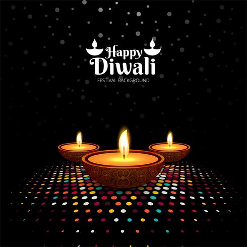 Vetor de fundo abstrato feliz Diwali festival cartão