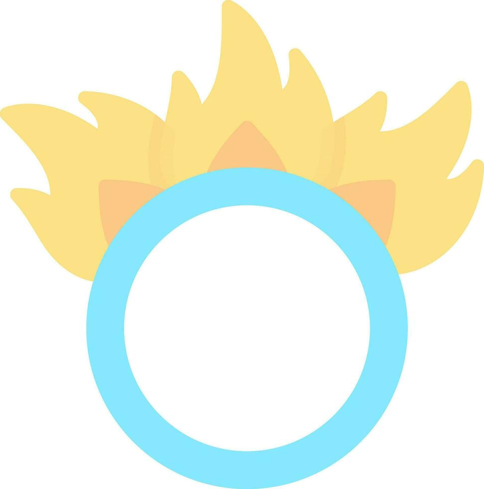 design de ícone de vetor de anel de fogo