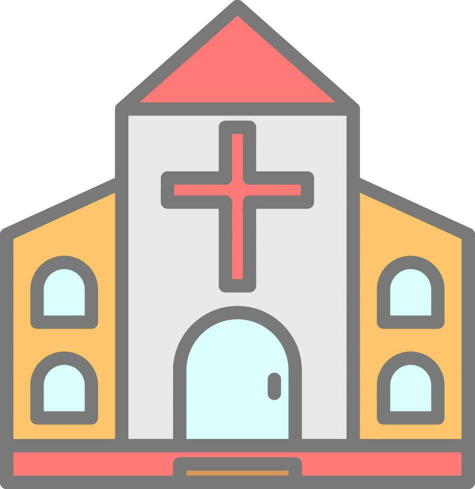 design de ícone de vetor de igreja