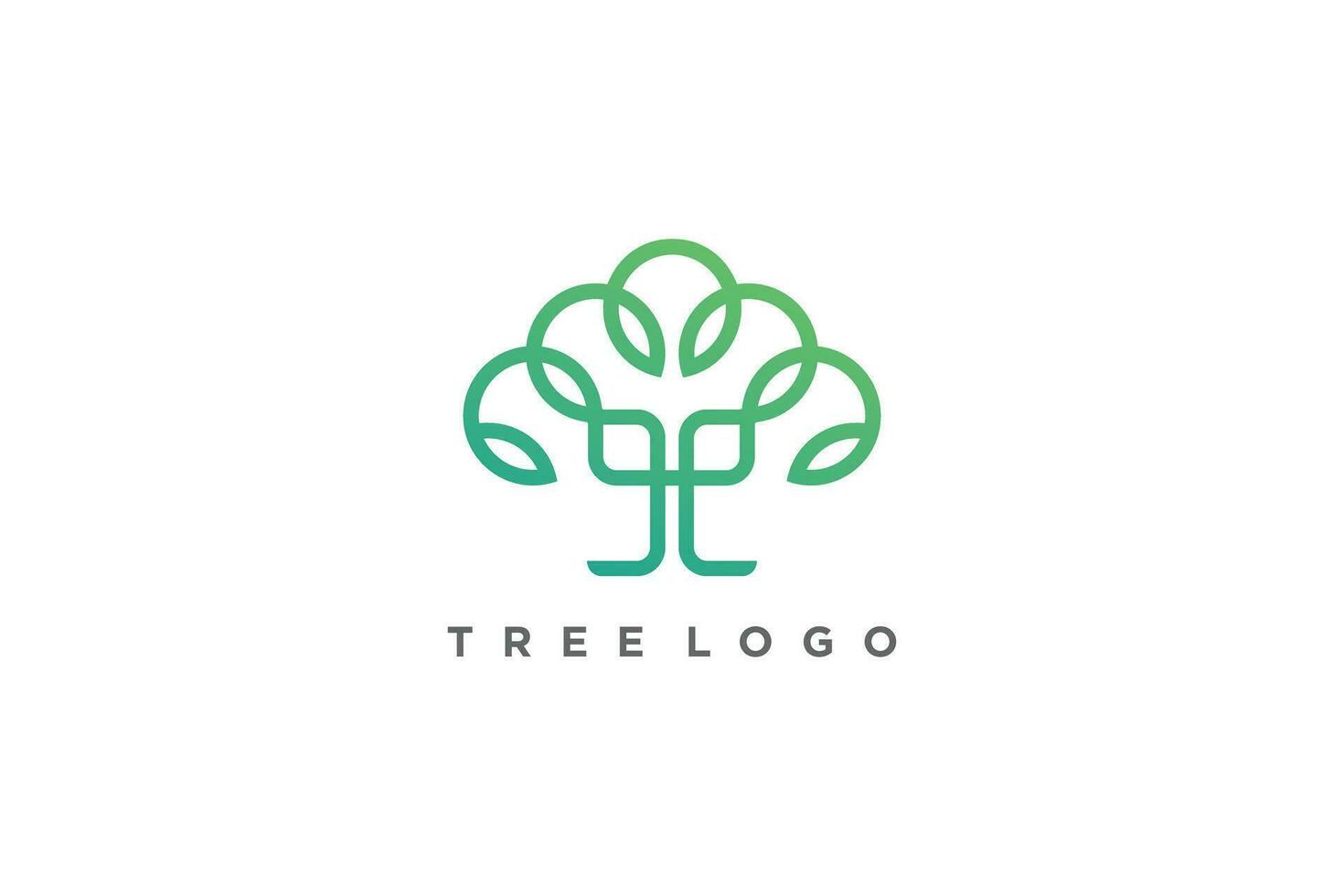 árvore logotipo Projeto vetor com moderno criativo conceito