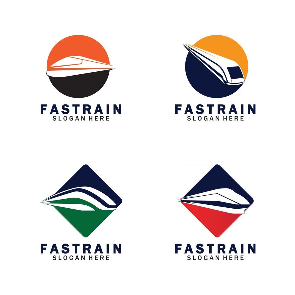 ilustração do vetor do logotipo do trem