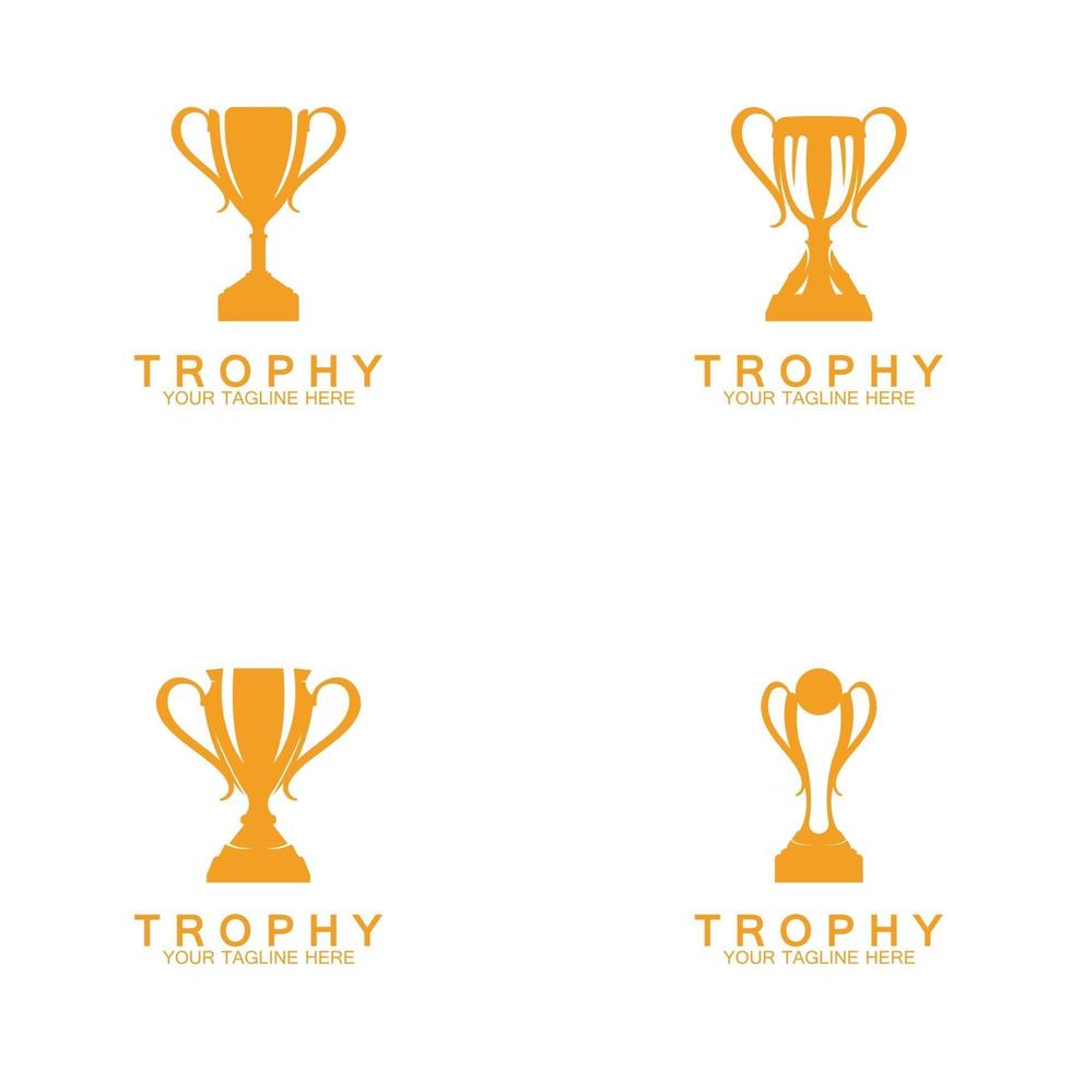 ícone de logotipo de vetor de troféu campeões ícone de logotipo de troféu para modelo de logotipo de prêmio vencedor