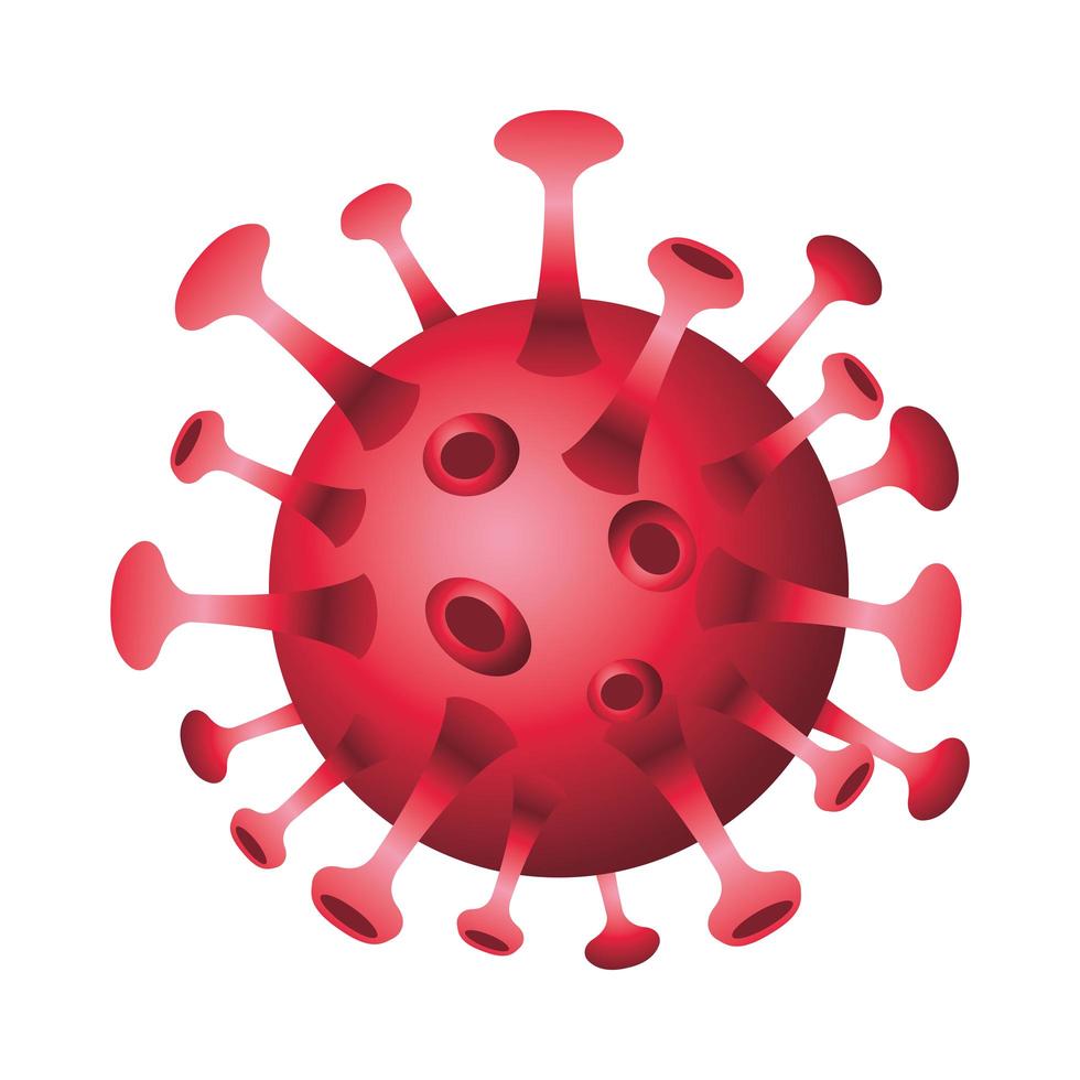 ícone de partícula isolada de vírus covid19 vetor