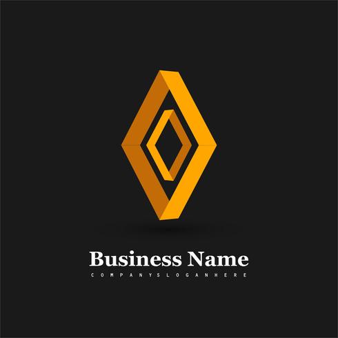 Design de logotipo de negócio abstrato vetor