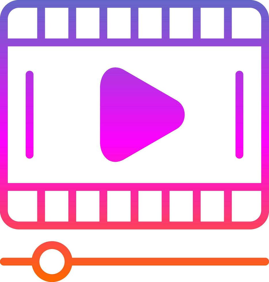 design de ícone de vetor de vídeo