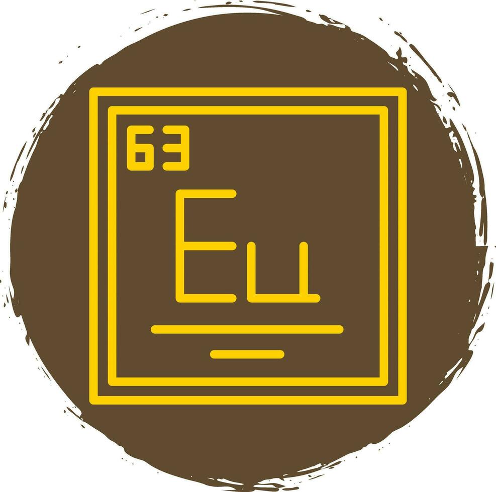 európio vetor ícone Projeto