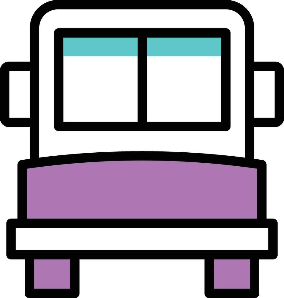 ilustração vetorial de ônibus escolar em um icons.vector de qualidade background.premium para conceito e design gráfico. vetor