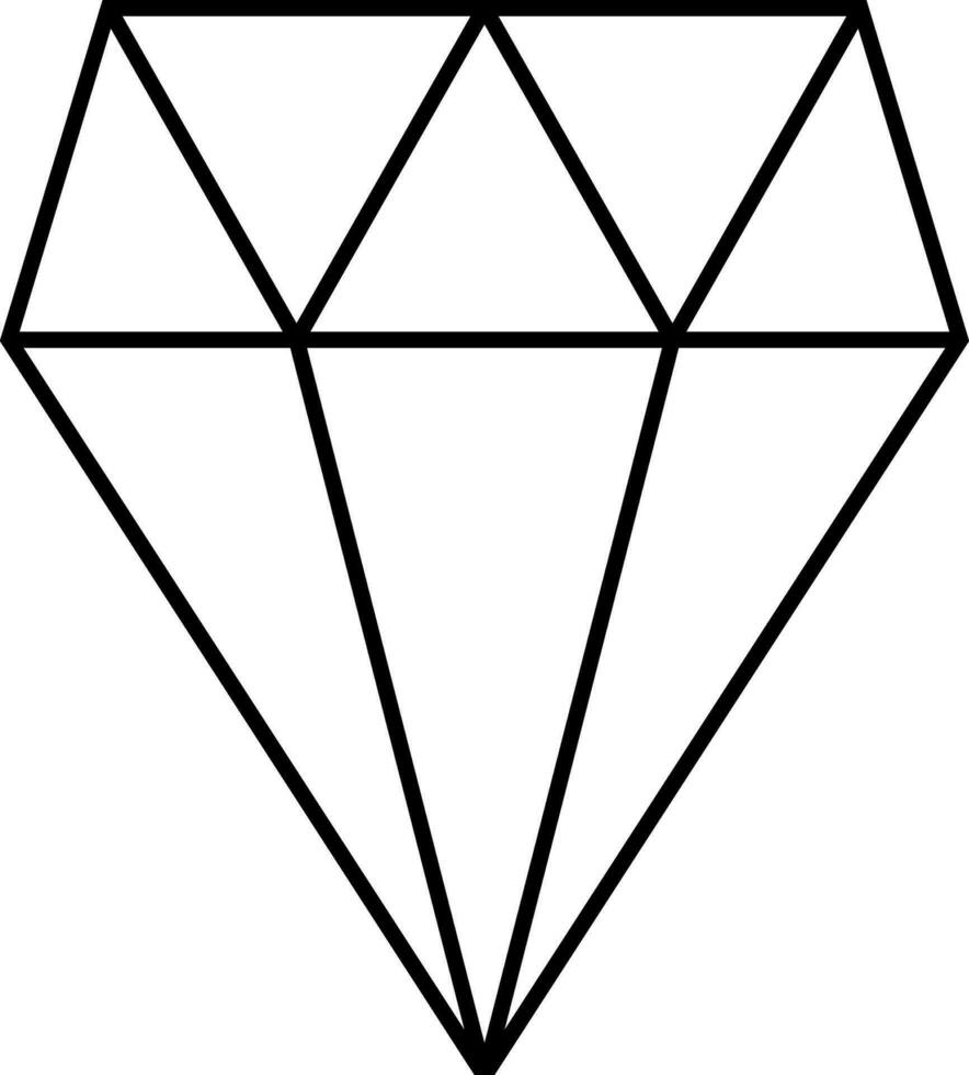 diamante ícone ou símbolo. vetor