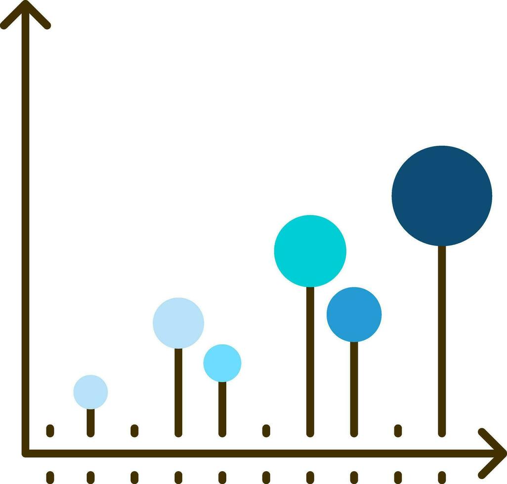 azul e Preto cinco opção gráfico gráfico ícone em branco fundo. vetor