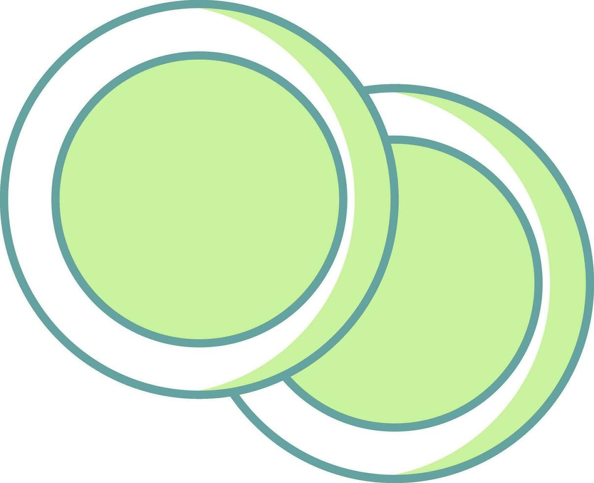 símbolo ou lasca ícone dentro verde e branco cor. vetor