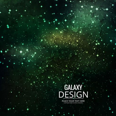 Fundo de galáxia espaço com nebulosa, stardust e brilhante brilhante vetor