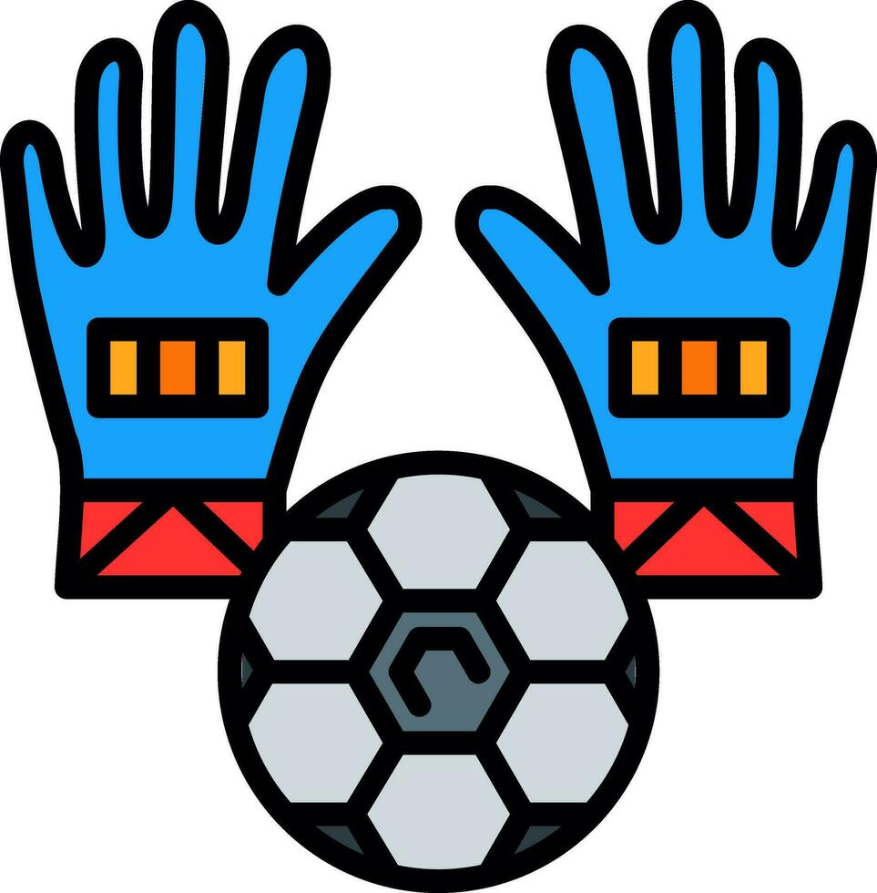 design de ícone de vetor de goleiro