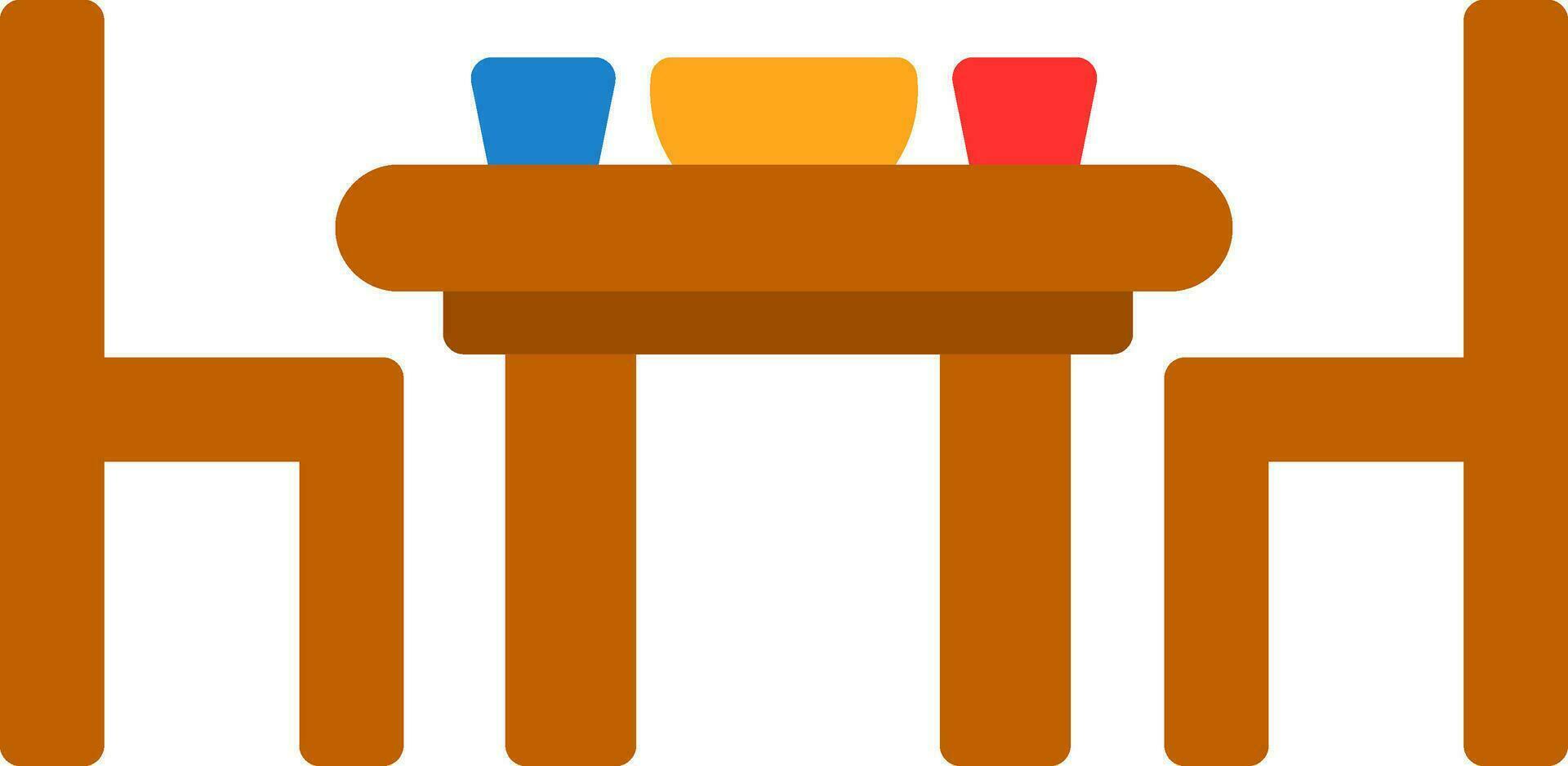 jantar mesa vetor ícone Projeto