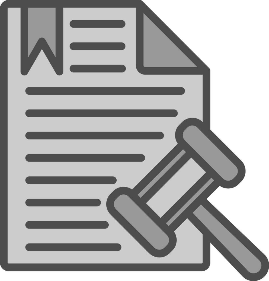 design de ícone vetorial de documento legal vetor