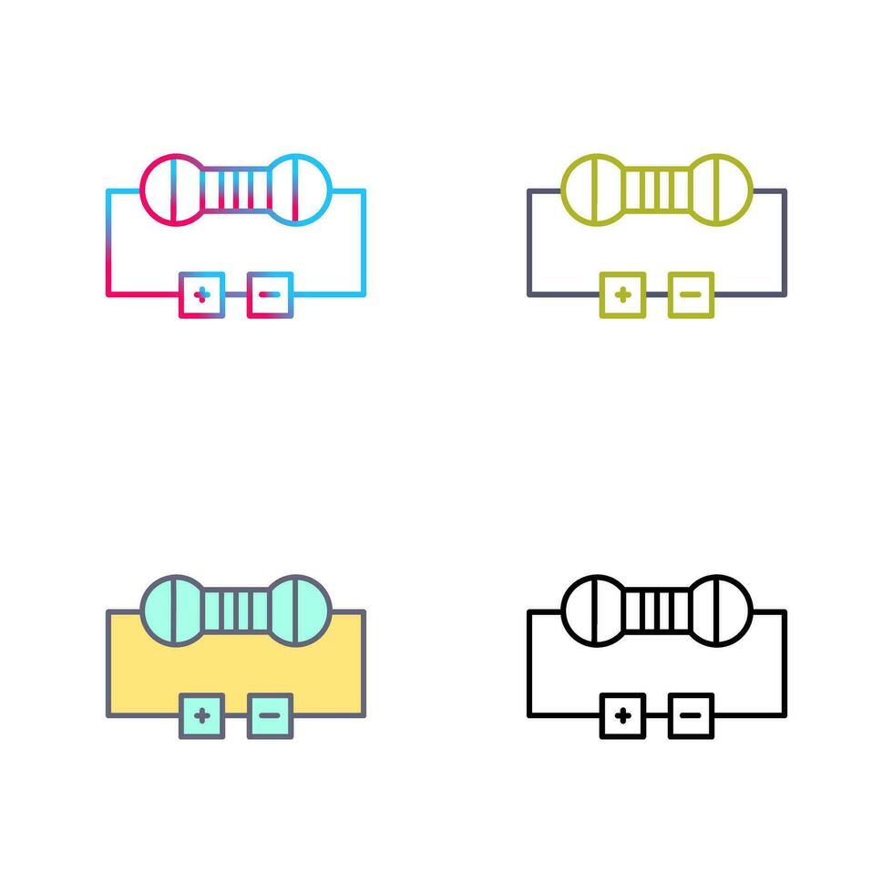 ícone de vetor de resistor