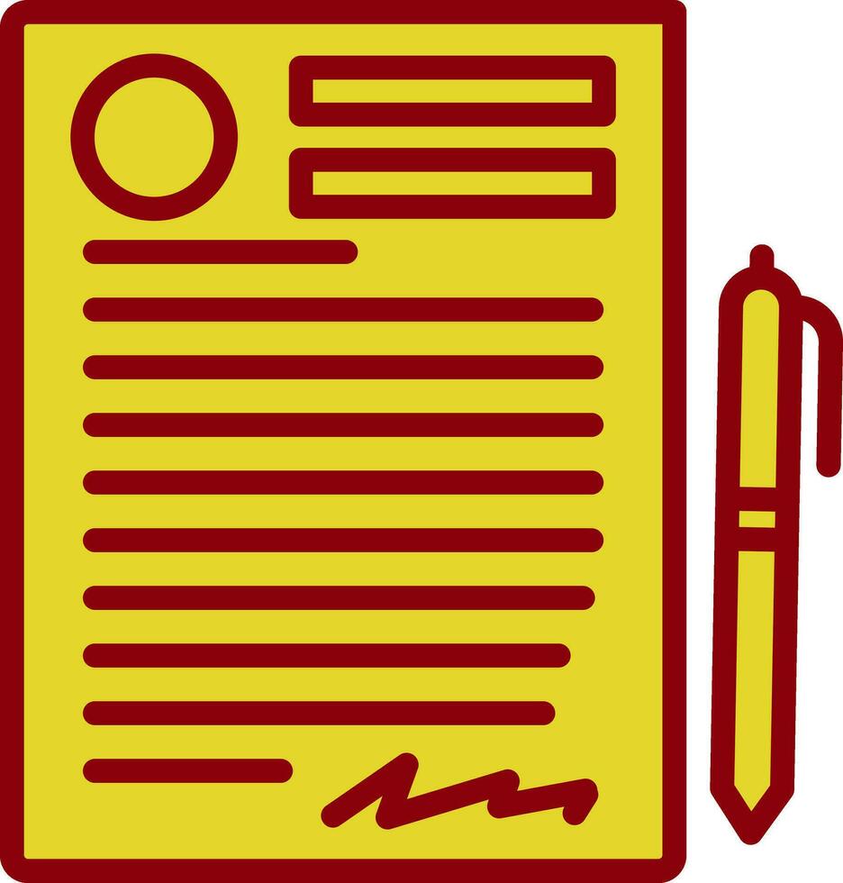 design de ícone de vetor de contrato