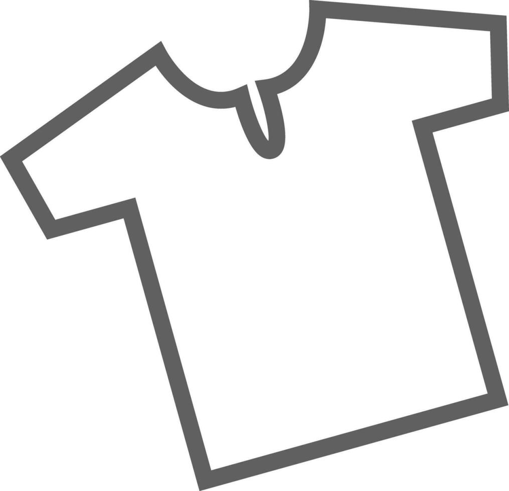 vetor camiseta placa ou símbolo dentro plano estilo.