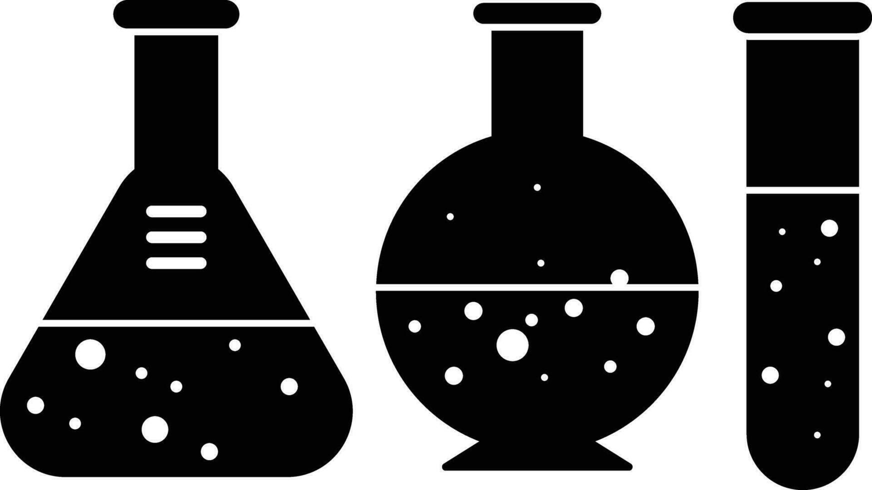 ilustração do laboratório equipamento ícone dentro Preto e branco estilo. vetor