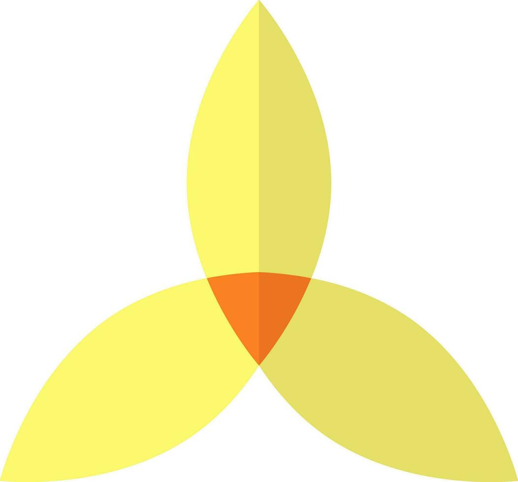 trindade ícone dentro amarelo e laranja cor. vetor