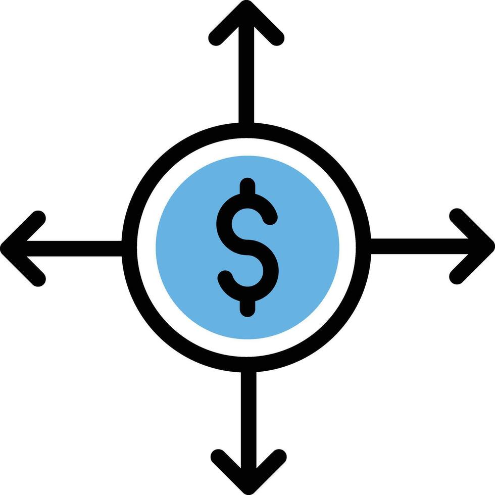 ilustração vetorial de direção do dólar em ícones de símbolos.vector de qualidade background.premium para conceito e design gráfico. vetor