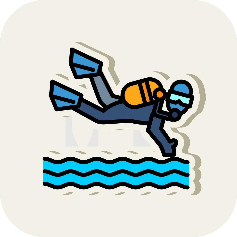 mergulho mergulho vetor ícone Projeto